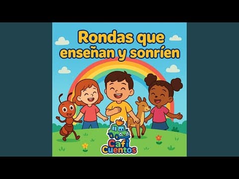 Carátula del álbum Rondas que enseñan y sonríen de Caficuentos canciones