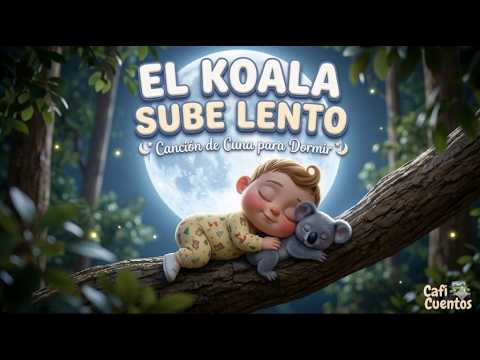 Imagen de la canción infantil El koala sube lento de Caficuentos canciones
