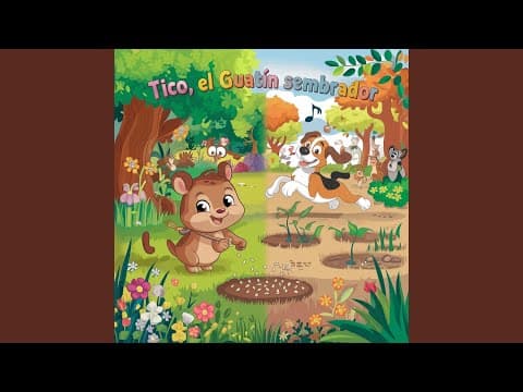 Carátula del álbum Tico el guatín sembrador de Caficuentos canciones
