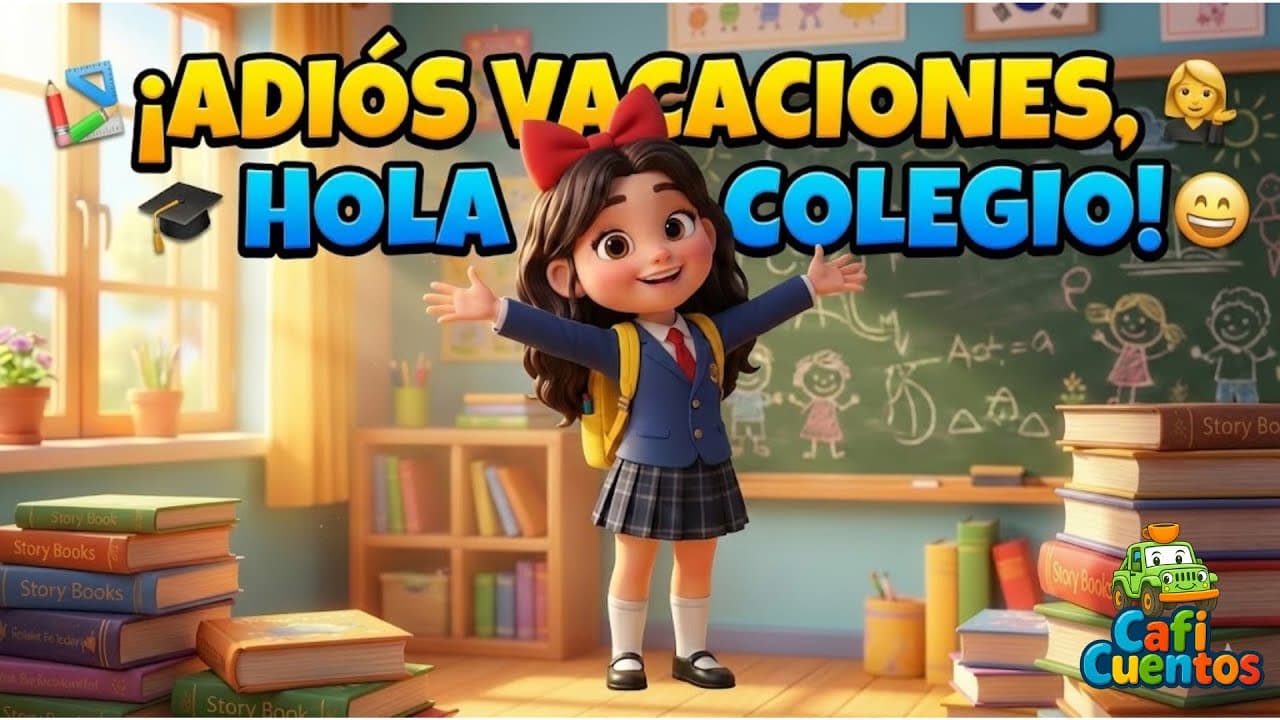 Carátula de la canción Adiós vacaciones de Caficuentos canciones