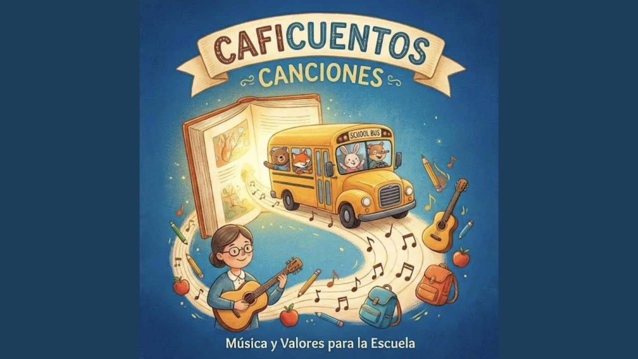 Carátula del álbum ¡Al Cole con Caficuentos! de Caficuentos canciones