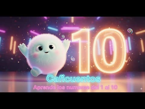 Imagen de la canción infantil La ronda de los números de Caficuentos canciones