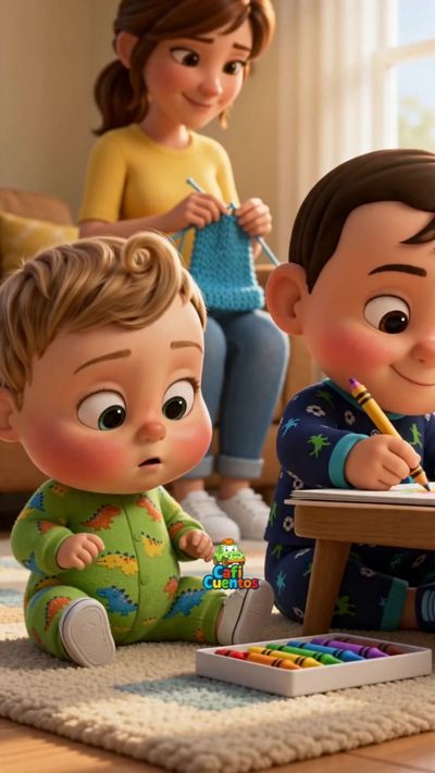 Aprende a pedir permiso con nosotros! 🖍️✨🙏 | Palabras Mágicas — ¡Juan y Miguel nos enseñan la importancia de preguntar antes de tomar las cosas de los demás! 🤲 ¡¿Puedo?! / 🎨 ¡Claro que sí! / 🥰 ¡Qué bien pedido! ¿Tu peque también está aprendiendo a pedir permiso en casa para compartir mejor? Guarda este video para fomentar los buenos modales, el respeto y la convivencia sana desde tempranita edad. ✨👶👦 #AprendeConmigo #EducacionInfantil #BuenosModales #PalabrasMagicas #ValoresEnFamilia #EstimulacionTemprana #BebesTiernos #VideosParaNinos #Maternidad #PixarStyle #TikTokNinos#TikTokNinos #MomentosEnFamilia