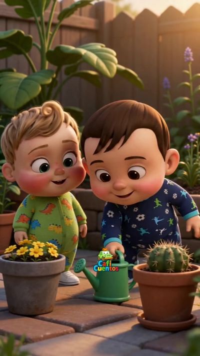 ¡A cuidar las plantitas! 🌱💧 ¿Tu peque ya sabe cómo ayudar en el jardín? 🌸 En este tierno video estilo Pixar, Juan y Miguel descubren la magia de regar y cuidar la naturaleza paso a paso. ¡Un hermoso hábito para enseñar el amor por el medio ambiente en casa! 💚✨ #CuidadoDelMedioAmbiente #NiñosYNaturaleza #EstiloPixar #CrianzaPositiva #AprendizajeLúdico #Hermanos #ValoresFamiliares #EstimulaciónTemprana #MomentosEnFamilia #caficuentoscanciones #TikTokNinos
